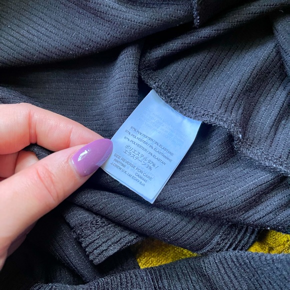 Madewell SZ M Black Flutter Cross Back Top! - Picture 3 of 8